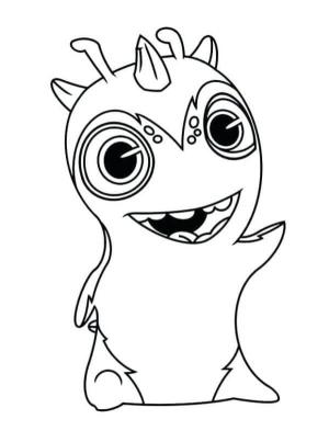 Slugterra boyama sayfası,  coloring page, Dost Sümüklü Böcek Pençesini Sallıyor, 