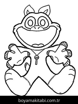 Smiling Critters boyama sayfası – eğitici aktivite, yaratıcılık