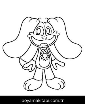 Smiling Critters boyama sayfası – çocuk aktivitesi, PDF indir