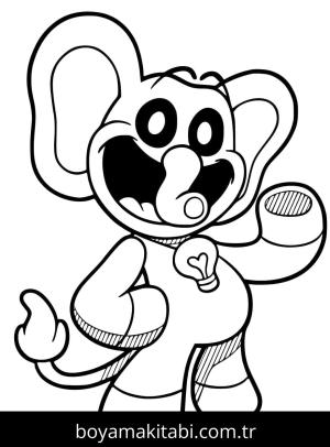 Smiling Critters boyama sayfası – el becerilerini geliştirir, boyama çalışması