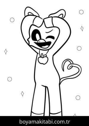 Smiling Critters boyama sayfası – PDF indir, sevimli karakter