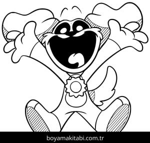 Smiling Critters boyama sayfası – çocuklar için, çizgi film temalı