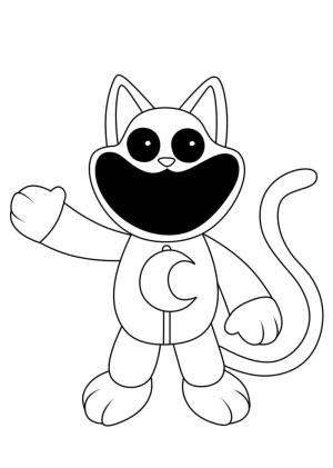 Smiling Critters boyama sayfası,  coloring page, Yazdırılabilir Catnap Çizimleri, 