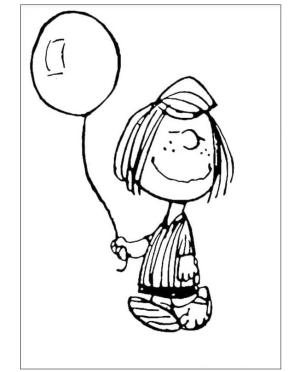 Snoopy boyama sayfası,  coloring page, Peppermint Petti, 