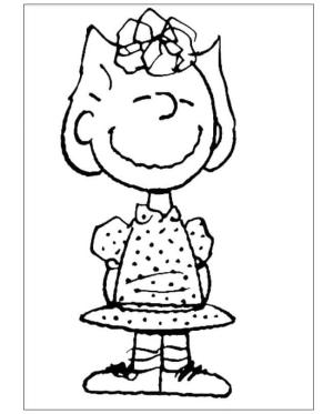 Snoopy boyama sayfası,  coloring page, Sally Brown, 