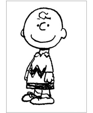 Snoopy boyama sayfası,  coloring page, Charlie Brown Ayakta, 