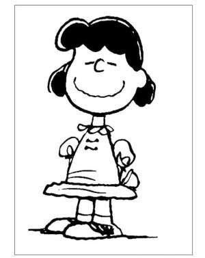 Snoopy boyama sayfası,  coloring page, Lucy Van Pelt, 