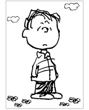 Snoopy boyama sayfası,  coloring page, Linus, 