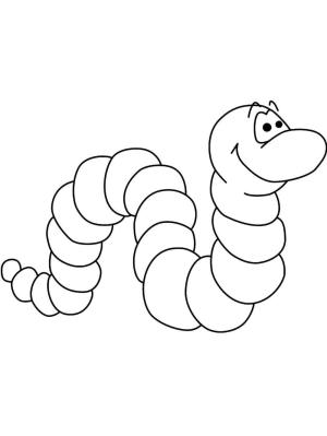 Solucan boyama sayfası,  coloring page, En İyi Solucanı Keşfedin, 