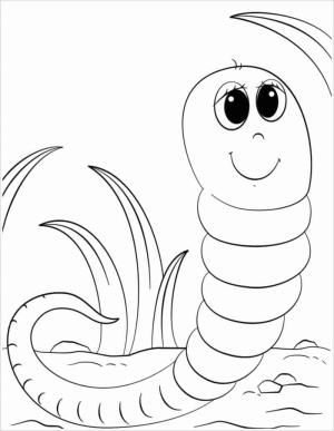 Solucan boyama sayfası,  coloring page, , 