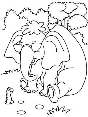 Solucan boyama sayfası,  coloring page, , 