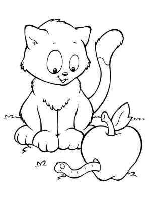 Solucan boyama sayfası,  coloring page, , 