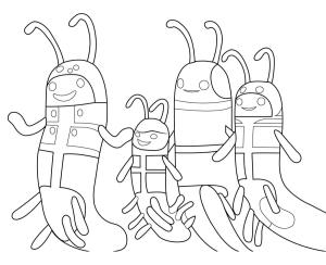 Solucan boyama sayfası,  coloring page, Bombacı Solucan Octonauts, 