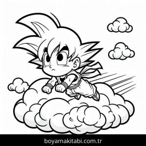 Son Goku boyama sayfası – keyifli zaman, renkli çizimler