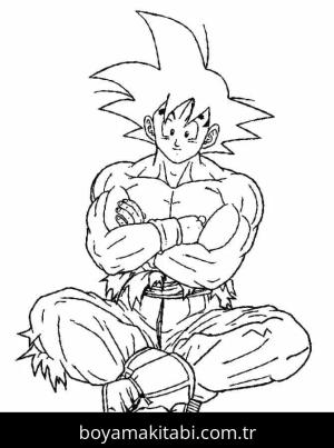 Son Goku boyama sayfası – boyama çalışması, yaratıcılığı geliştirir