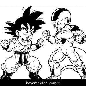 Son Goku boyama sayfası – keyifli zaman, renkli çizimler
