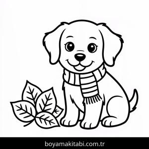 Sonbahar boyama sayfası – boyama etkinliği, çocuk aktivitesi