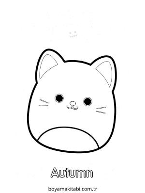 Sonbahar boyama sayfası – çocuklar için, çizgi film temalı
