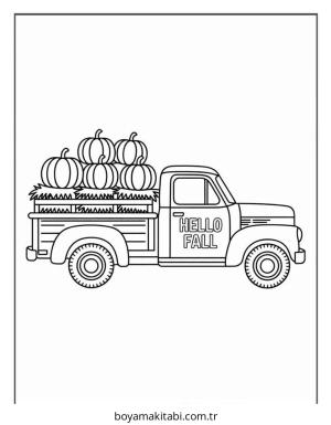 Sonbahar boyama sayfası – eğitici aktivite, yaratıcılık