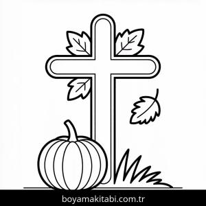 Sonbahar boyama sayfası – boyama etkinliği, çocuk aktivitesi