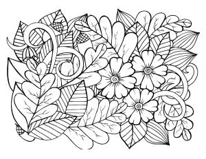 Sonbahar boyama sayfası,  coloring page, Çok güzel bir kuru çiçek buketi, 