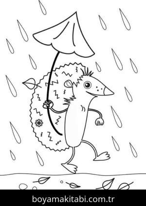 Sonbahar boyama sayfası – yaratıcılık, eğlenceli etkinlik