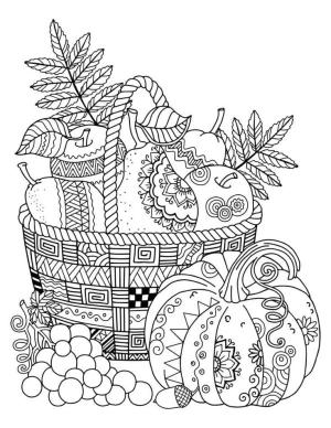 Sonbahar boyama sayfası,  coloring page, Bütün kış için iyi bir hasat yeterlidir., 