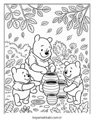 Sonbahar boyama sayfası – yaratıcılık, eğlenceli etkinlik