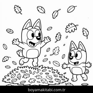 Sonbahar boyama sayfası – yaratıcılık, eğlenceli etkinlik