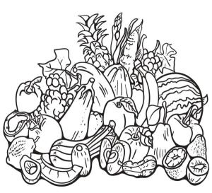 Sonbahar boyama sayfası,  coloring page, Hasat yılı böyle görünüyor, 