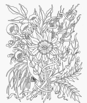 Sonbahar boyama sayfası,  coloring page, Kurutulmuş çiçeklerden yapılan ikebana., 