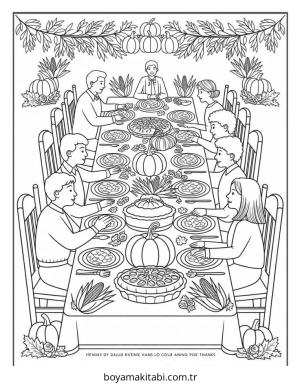 Sonbahar boyama sayfası – eğlenceli etkinlik, el becerilerini geliştirir