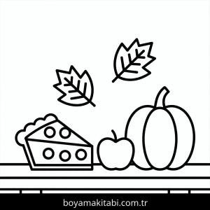 Sonbahar boyama sayfası – yaratıcılık, eğlenceli etkinlik