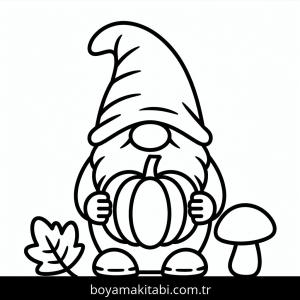 Sonbahar boyama sayfası – keyifli zaman, renkli çizimler