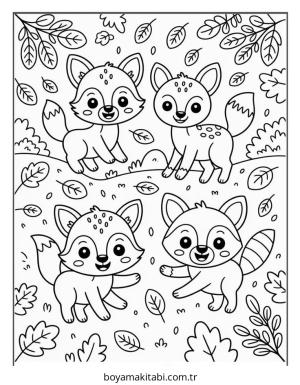 Sonbahar boyama sayfası – ücretsiz yazdır, boyama etkinliği