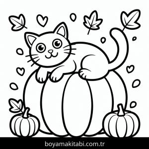 Sonbahar boyama sayfası – yaratıcılık, eğlenceli etkinlik