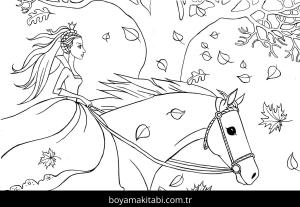 Sonbahar boyama sayfası – okul öncesi, evde etkinlik