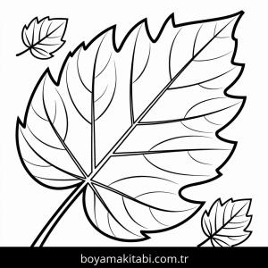 Sonbahar boyama sayfası – çocuklar için, çizgi film temalı