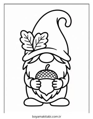 Sonbahar boyama sayfası – eğlenceli etkinlik, el becerilerini geliştirir