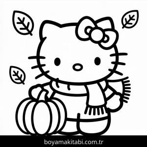 Sonbahar boyama sayfası – evde etkinlik, ücretsiz yazdır