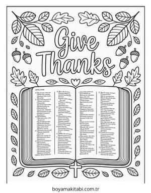 Sonbahar boyama sayfası – sevimli karakter, sanatsal çalışma