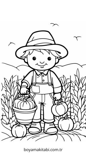 Sonbahar boyama sayfası – ücretsiz yazdır, boyama etkinliği