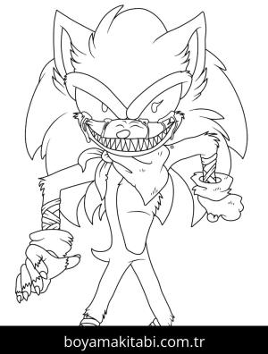 Sonic Exe Boyama