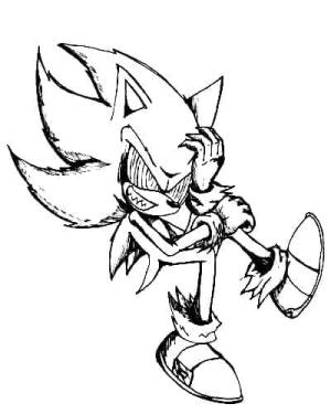 Sonic Exe boyama sayfası,  coloring page, Sonic Exe 10, 