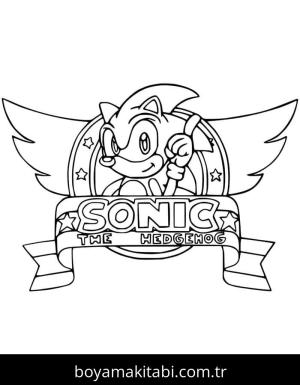 Sonic boyama sayfası – çocuk aktivitesi, PDF indir