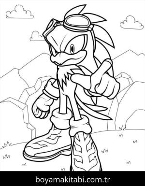 Sonic boyama sayfası – el becerilerini geliştirir, boyama çalışması