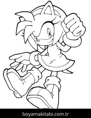 Sonic boyama sayfası – eğlenceli etkinlik, el becerilerini geliştirir