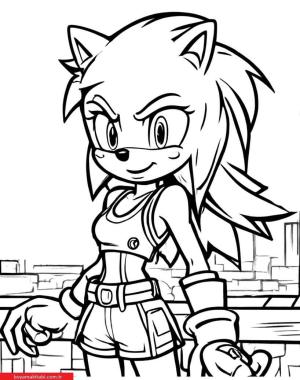 Sonic boyama sayfası, Sonic coloring page, , 