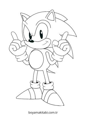 Sonic boyama sayfası – okul öncesi, evde etkinlik