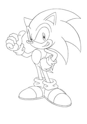 Sonic boyama sayfası, Sonic coloring page, Muhteşem Sonic, 